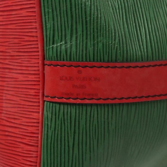 LOUIS VUITTON Epi Petit Noe Shoulder Bag Bicolor Green Red - Picture 12 of 16